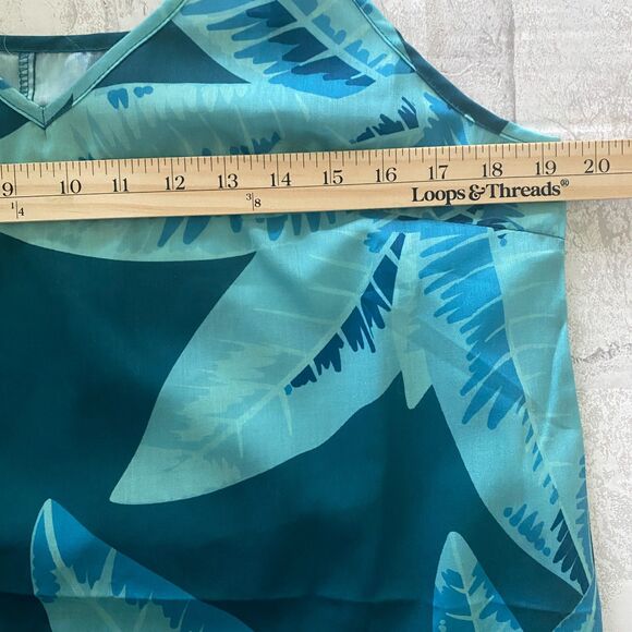 NWT Cupshe Tropical Big Leaves Strappy Lightweight Cover Up Summer Beachwear L - Picture 5 of 7